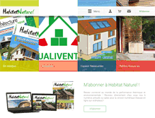 Tablet Screenshot of habitatnaturel.fr